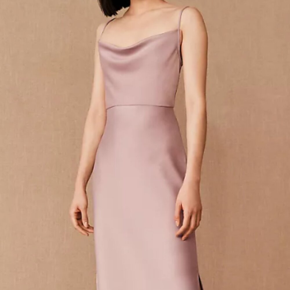 BHLDN Cali Satin Midi Dress